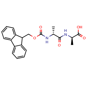 Chemical structure of Fmoc-D-Ala-D-Ala-OH , CAS 620964-45-6, AChemBlock AD290217