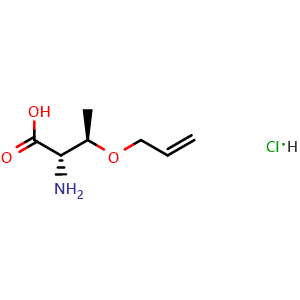 Chemical structure of O-Allyl-l-threonine hydrochloride , CAS 2682097-64-7, AChemBlock AD290222