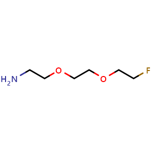Chemical structure of 2-(2-(2-Fluoroethoxy)ethoxy)ethan-1-amine , CAS 1553569-41-7, AChemBlock AD290268