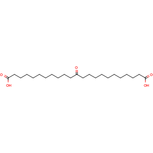 Chemical structure of 12-Oxotricosanedioic acid , CAS 41625-06-3, AChemBlock AD290270