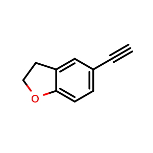 Chemical structure of 5-Ethynyl-2,3-dihydrobenzofuran , CAS 132464-87-0, AChemBlock AD290297