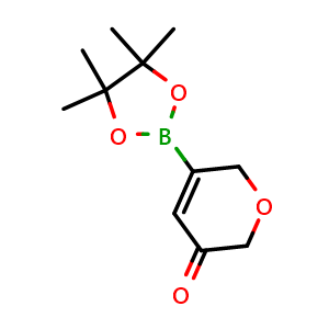 Chemical structure of 5-Oxo-5,6-dihydro-2H-pyran-3-boronic Acid Pinacol Ester , CAS 3081484-82-1, AChemBlock AD290415