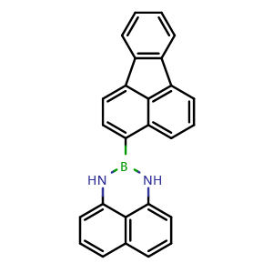 Chemical structure of 2-(Fluoranthen-3-yl)-2,3-dihydro-1H-naphtho[1,8-de][1,3,2]diazaborinine , CAS 2724208-19-7, AChemBlock AD290611