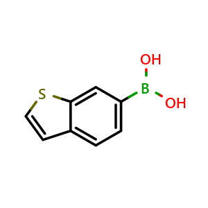 Chemical structure of Benzo[b]thiophen-6-ylboronic acid , CAS 1000160-72-4, AChemBlock AD290642