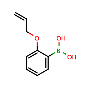 Chemical structure of 2-Allyloxyphenylboronic acid , CAS 151414-76-5, AChemBlock AD290644