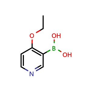Chemical structure of 4-ethoxypyridin-3-ylboronic acid , CAS 1169748-83-7, AChemBlock AD290661