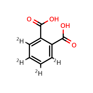 Chemical structure of Phthalic acid-d4 , CAS 87976-26-9, AChemBlock AD290684