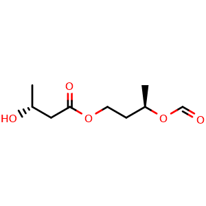 Chemical structure of (3R)-3-(Formyloxidanyl)butyl (3R)-3-hydroxybutanoate , AChemBlock AD290722