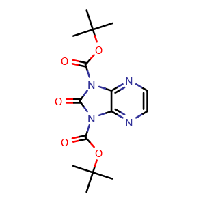 Chemical structure of 1,3-Di-Boc-1H-imidazo[4,5-b]pyrazin-2(3H)-one , AChemBlock AD290783