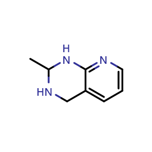 Chemical structure of 2-Methyl-1,2,3,4-tetrahydropyrido[2,3-d]pyrimidine , AChemBlock AD290794
