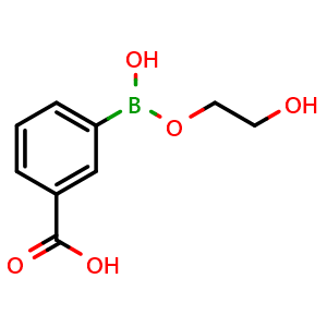 Chemical structure of 3-Carboxyphenylboronic acid ethylene glycol ester , AChemBlock AD290843