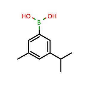 Chemical structure of (3-Isopropyl-5-methylphenyl)boronic acid , AChemBlock AD290855