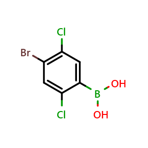 Chemical structure of (4-Bromo-2,5-dichlorophenyl)boronic acid , AChemBlock AD290859