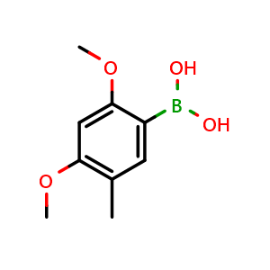 Chemical structure of 2,4-Dimethoxy-5-methylphenylboronic acid , AChemBlock AD290869