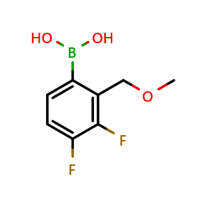 Chemical structure of 3,4-Difluoro-2-(methoxymethyl)phenylboronic acid , AChemBlock AD290877