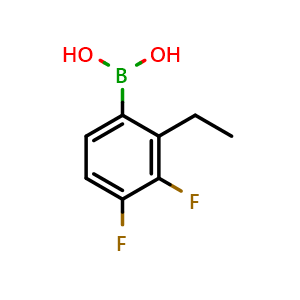 Chemical structure of (2-Ethyl-3,4-difluorophenyl)boronic acid , AChemBlock AD291073