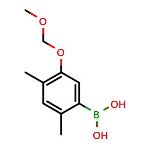 Chemical structure of (5-(Methoxymethoxy)-2,4-dimethylphenyl)boronic acid , AChemBlock AD291089