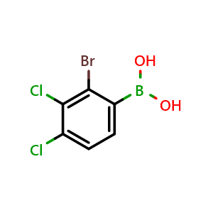 Chemical structure of (2-Bromo-3,4-dichlorophenyl)boronic acid , AChemBlock AD291121