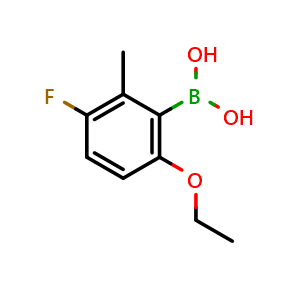 Chemical structure of (6-Ethoxy-3-fluoro-2-methylphenyl)boronic acid , AChemBlock AD291128