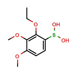 Chemical structure of (2-Ethoxy-3,4-dimethoxyphenyl)boronic acid , AChemBlock AD291168
