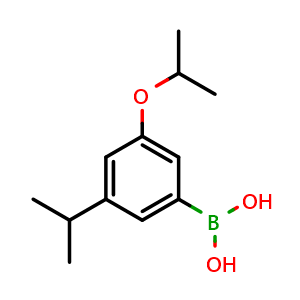 Chemical structure of (3-Isopropoxy-5-isopropylphenyl)boronic acid , AChemBlock AD291191