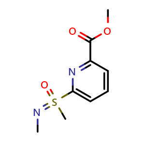 Chemical structure of Methyl 6-(N,S-dimethylsulfonimidoyl)picolinate , AChemBlock AD291205