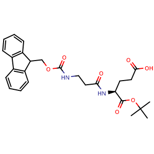 Chemical structure of Fmoc-β-Ala-Glu-OtBu , AChemBlock AD291340
