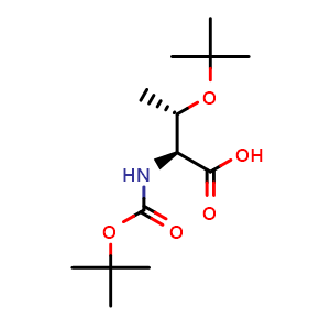 Chemical structure of Boc-Allo-Thr(tBu)-OH , AChemBlock AD291343