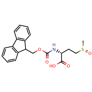 Chemical structure of Fmoc-D-Met(O)-OH , AChemBlock AD291355