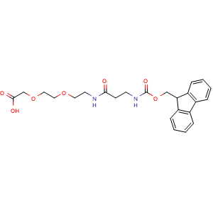 Chemical structure of Fmoc-β-Ala-AEEA-OH , AChemBlock AD291360