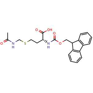 Chemical structure of Fmoc-D-HoCys(Acm)-OH , AChemBlock AD291363