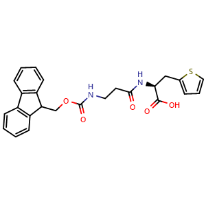Chemical structure of Fmoc-β-Ala-Thi-OH , AChemBlock AD291364