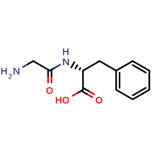 Chemical structure of H-Gly-D-Phe-OH , AChemBlock AD291389