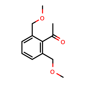 Chemical structure of 1-(2,6-Bis(methoxymethyl)phenyl)ethan-1-one , AChemBlock AD291402
