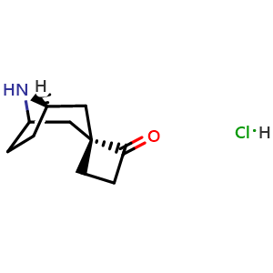 Chemical structure of (1R,3R)-8-Azaspiro[bicyclo[3.2.1]octane-3,1'-cyclobutan]-2'-one hydrochloride , AChemBlock AD291434