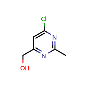Chemical structure of (6-Chloro-2-methylpyrimidin-4-yl)methanol , AChemBlock AD291512