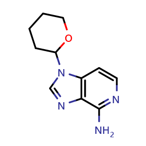 Chemical structure of 1-Tetrahydropyran-2-ylimidazo[4,5-c]pyridin-4-amine , AChemBlock AD291590