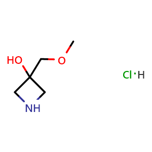 Chemical structure of 3-(Methoxymethyl)azetidin-3-ol hydrochloride , AChemBlock AD291708