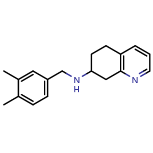 Chemical structure of N-[(3,4-Dimethylphenyl)methyl]-5,6,7,8-tetrahydroquinolin-7-amine , AChemBlock AD291773