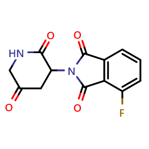 Chemical structure of 2-(2,5-Dioxopiperidin-3-yl)-4-fluoroisoindoline-1,3-dione , AChemBlock AD291927