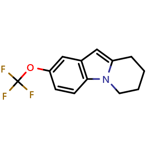 Chemical structure of 2-(Trifluoromethoxy)-6,7,8,9-tetrahydropyrido[1,2-a]indole , AChemBlock AD291939