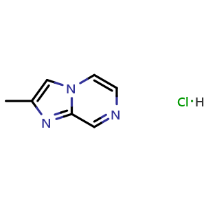 Chemical structure of 2-Methylimidazo[1,2-a]pyrazine hydrochloride , AChemBlock AD291952
