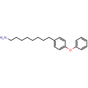 Chemical structure of 8-(4-Phenoxyphenyl)-1-octanamine , CAS 2565810-18-4, AChemBlock AD291986