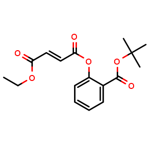 Chemical structure of 2-(tert-Butoxycarbonyl)phenyl ethyl fumarate , CAS 2124274-65-1, AChemBlock AD292033
