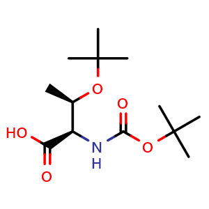 Chemical structure of Boc-D-Allo-Thr(tBu)-OH , CAS 2381281-97-4, AChemBlock AD292138