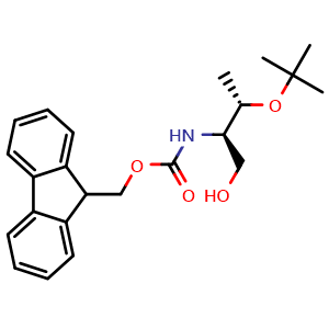 Chemical structure of Fmoc-Allo-Thr(tBu)-OL , CAS 1628806-16-5, AChemBlock AD292144