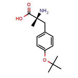 Chemical structure of H-alpha-Me-D-Tyr(tBu)-OH , CAS 1270159-29-9, AChemBlock AD292164