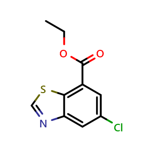 Chemical structure of Ethyl 5-chloro-1,3-benzothiazole-7-carboxylate , CAS 2111097-37-9, AChemBlock AD292176