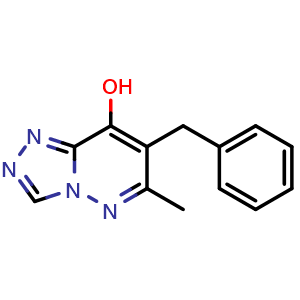 Chemical structure of 7-Benzyl-6-methyl-[1,2,4]triazolo[4,3-b]pyridazin-8-ol , CAS 18591-73-6, AChemBlock AD292228