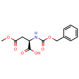 Chemical structure of Z-D-Asp(OMe)-OH , CAS 28862-78-4, AChemBlock AD292246